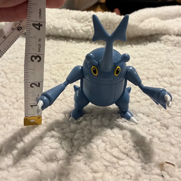 Pokemon Heracross Action Figure Jazwares Blue Battle Toy PKW3420-042524-KA 4 In - Picture 6 of 6